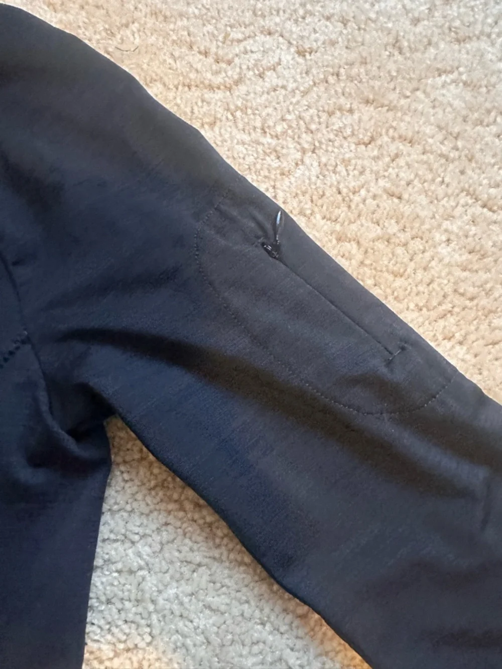 Athleta Black Long Sleeve Half-Zip Performance Top - Picture 3 of 5